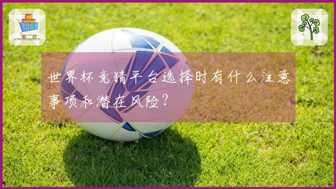 世界杯竞猜平台选择时有什么注意事项和潜在风险？